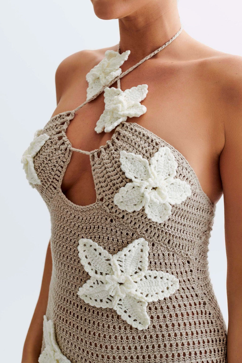 "Vaiana" Gehäkeltes Maxikleid