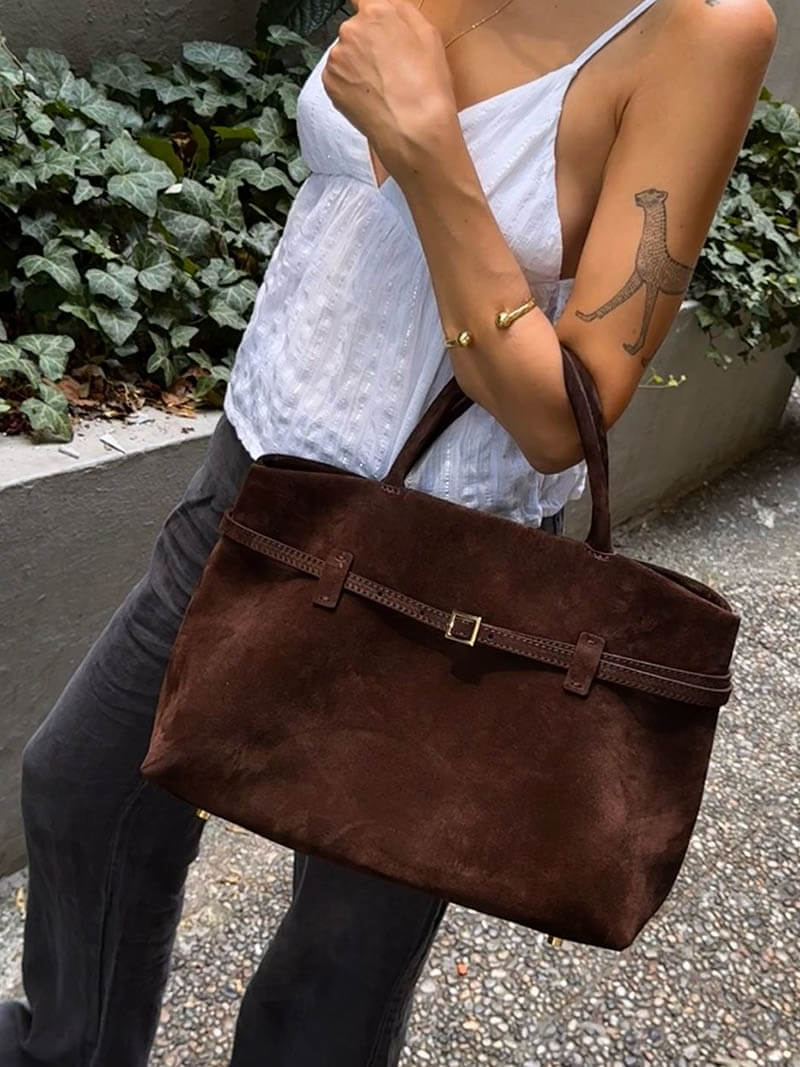 "Serena" Wildleder Handtasche
