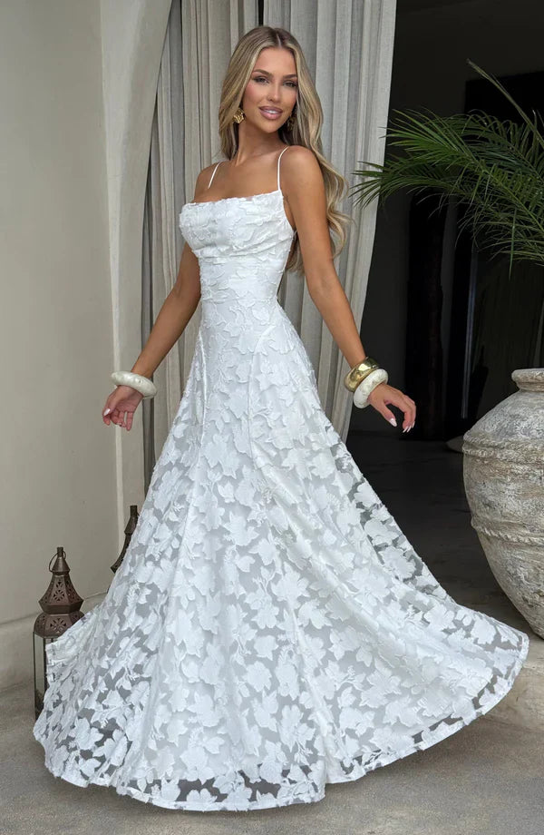 "Floral Lace" Maxikleid