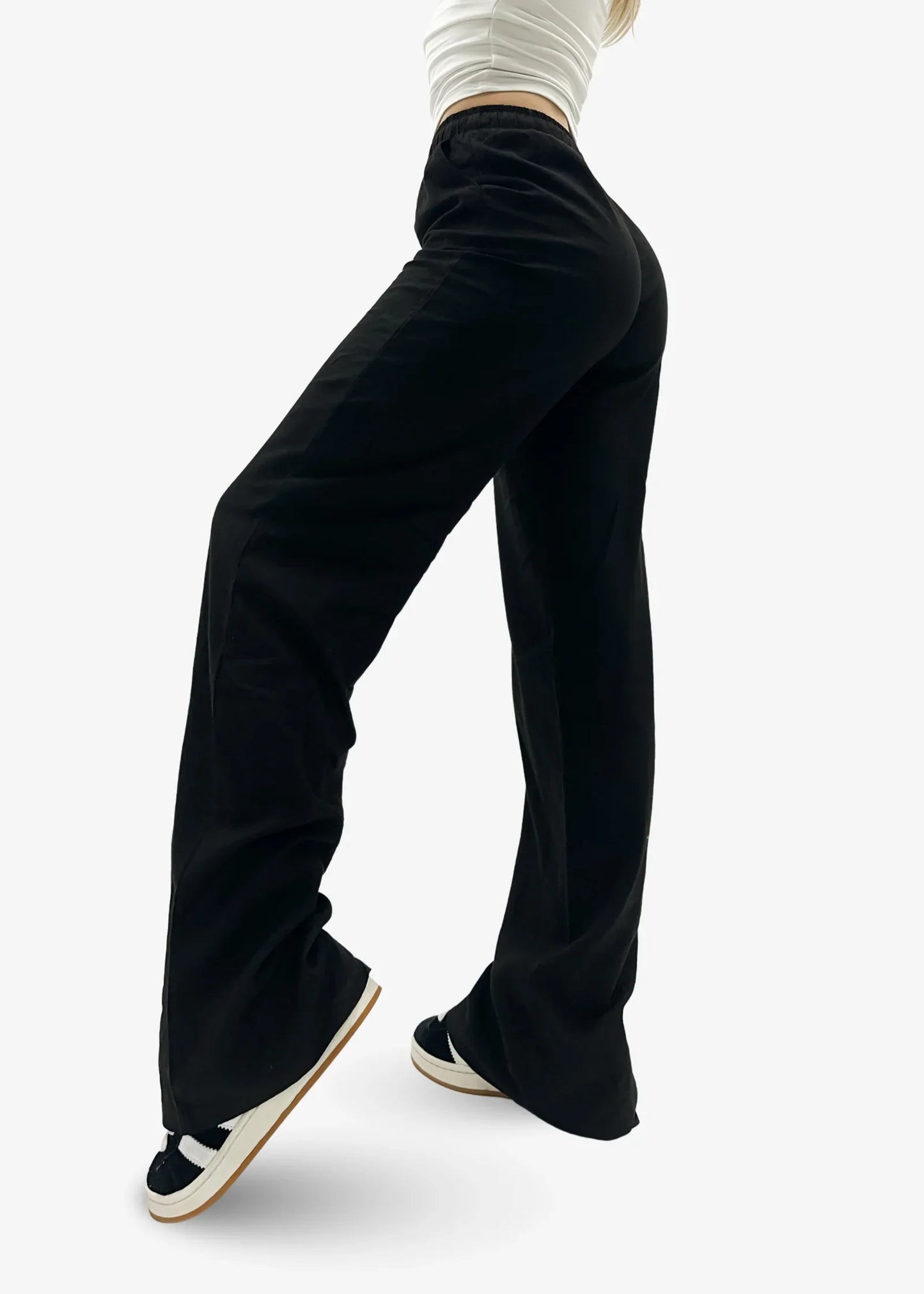 "Jennifer" Leinenhose Schwarz