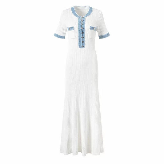 "Blue & White" Sommerkleid